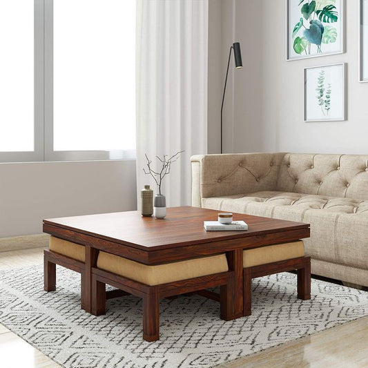 Coffee table with sitting stools