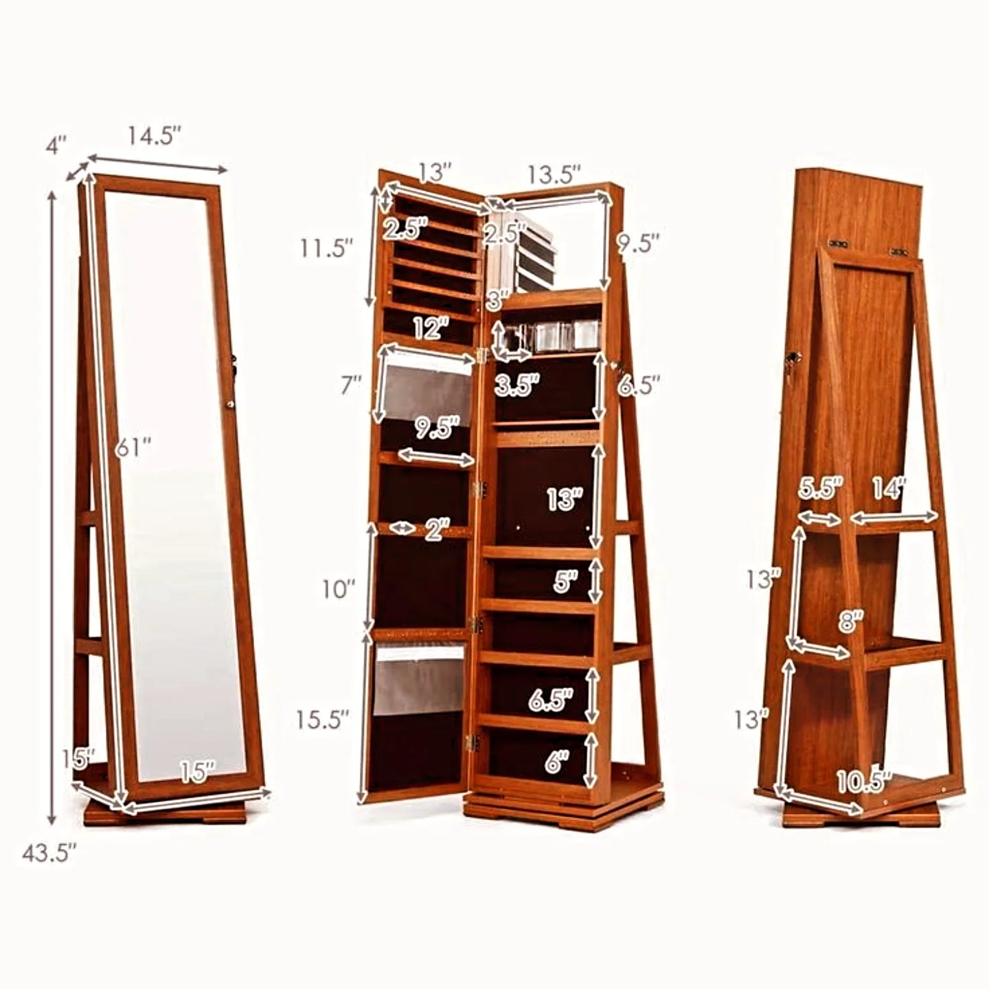 Full body stylish mirror stand