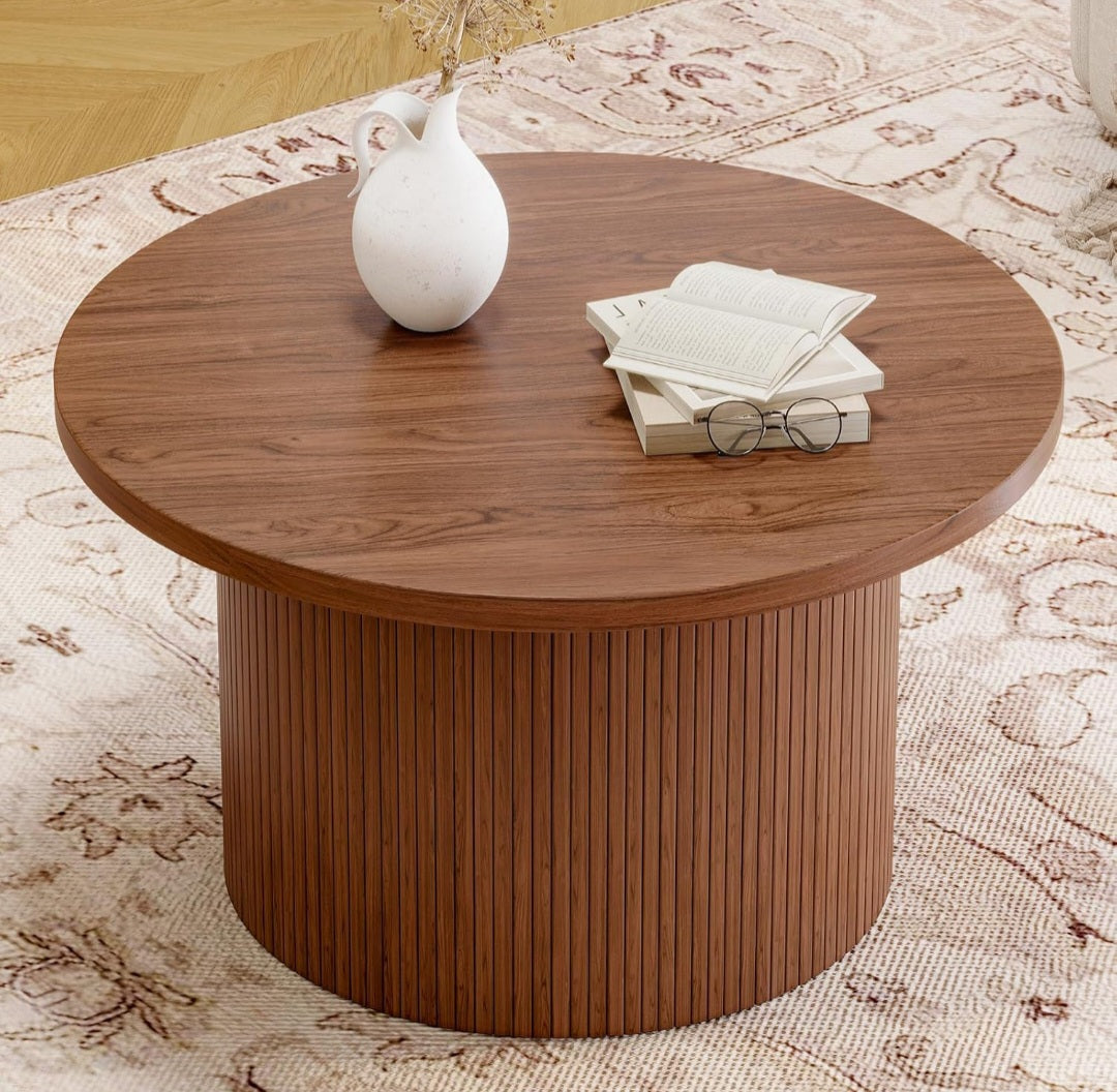 Coffee Table Round Walnut